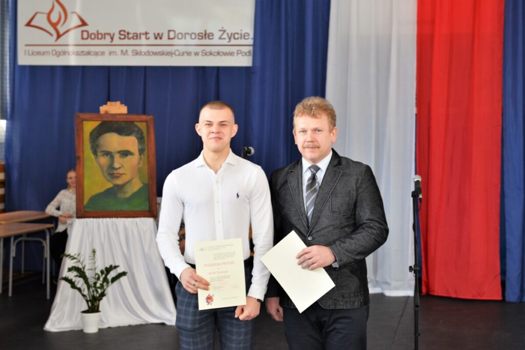 wyróżniony dyplomem Jakub Praski